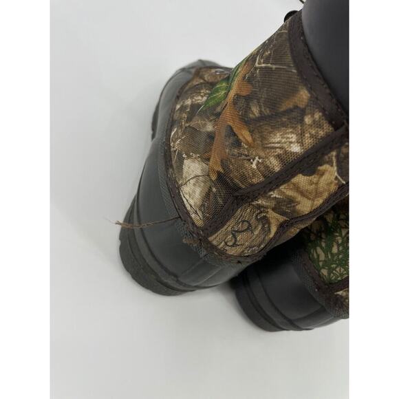 Magellan Camo Hunting Duck Boots Youth Size 4 Realtree Fishing Rain Mud Rubber - Picture 6 of 12